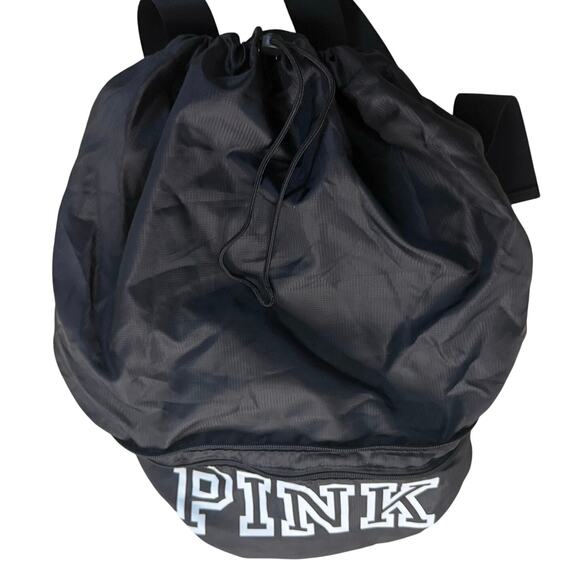 Victoria’s Secret PINK Black Nylon Convertible Fanny Pack / Backpack NWT - Picture 1 of 6
